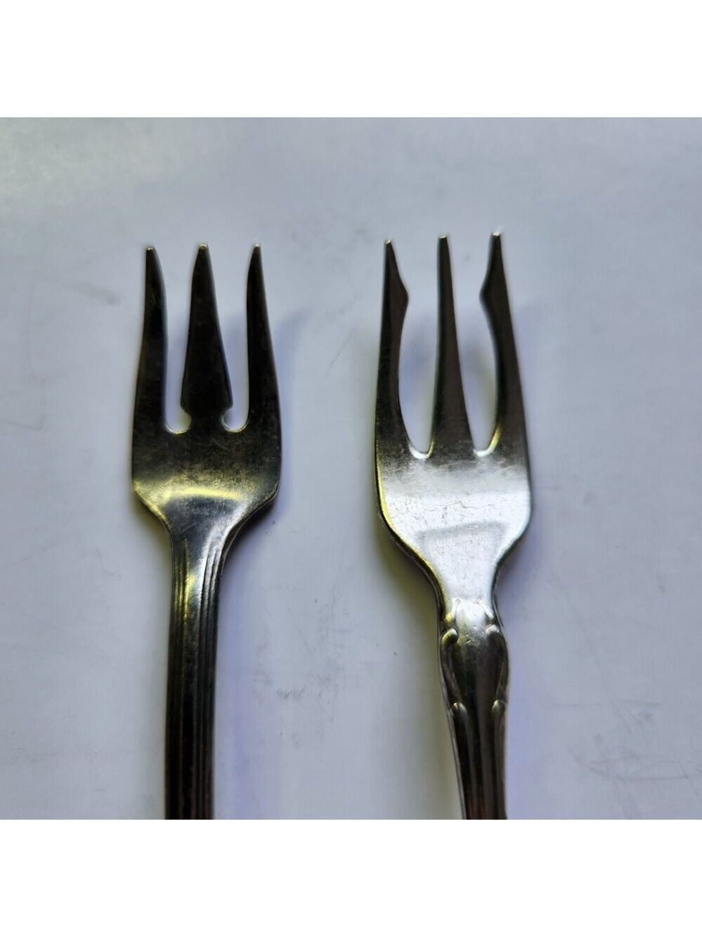 Oneida Old South Cocktail Fork and Peerless Charmion Silverplate 6" Lot of 2